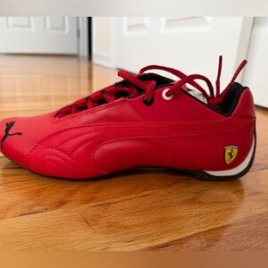 Puma Red Sneakers with Black Accents